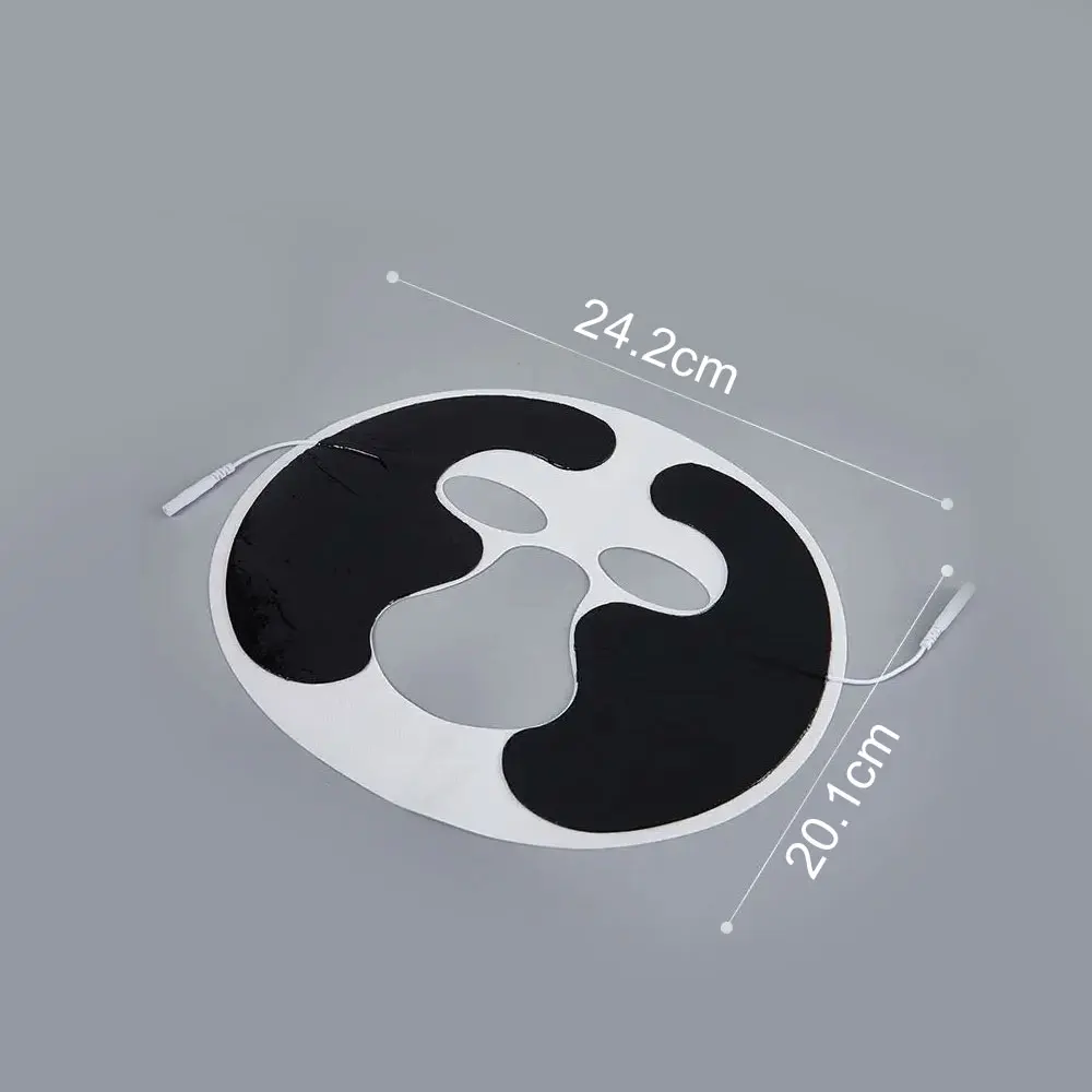 1pc 얼굴 피부 마스크 TENS EMS 전기 얼굴 마사지 기계 침술 관리 도구에 대 한 부직포 자기 접착 전극 패드