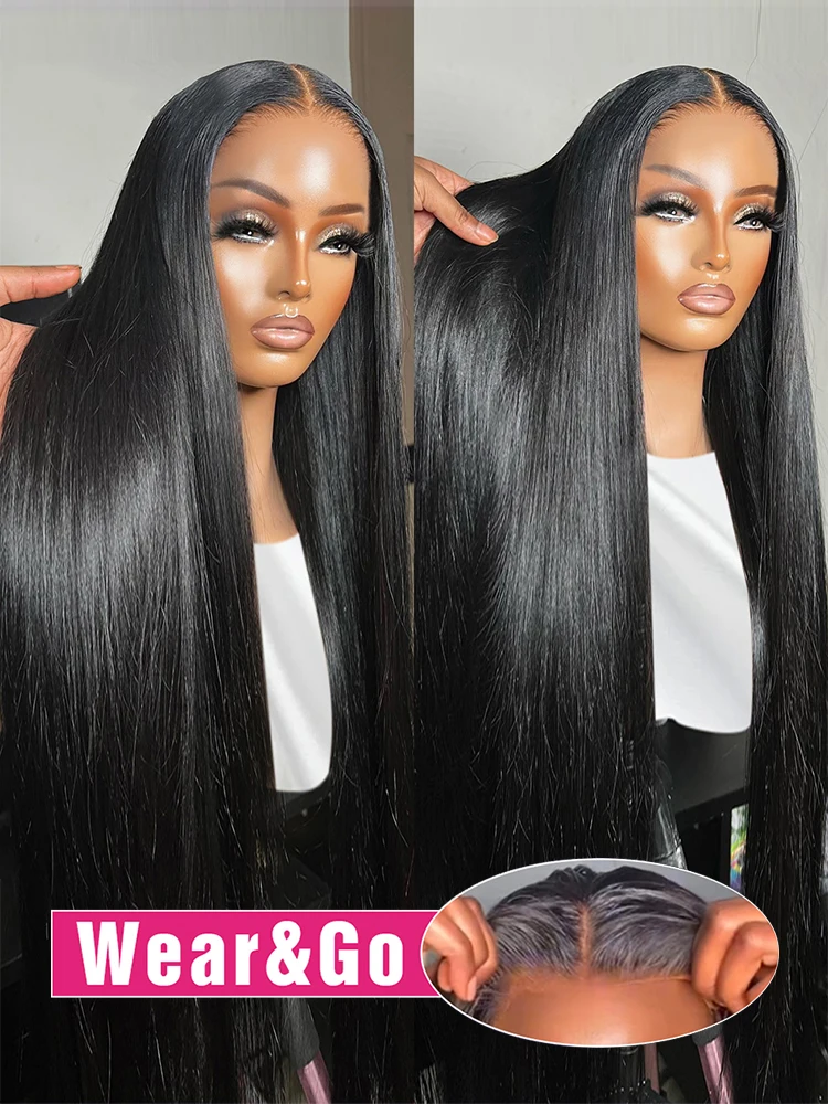 Glueless Preplucked Human Hair Wigs Ready To Wear And Go 4x6/5x5 Straight Lace Frontal Wig For Black Women Free Shipping Bling