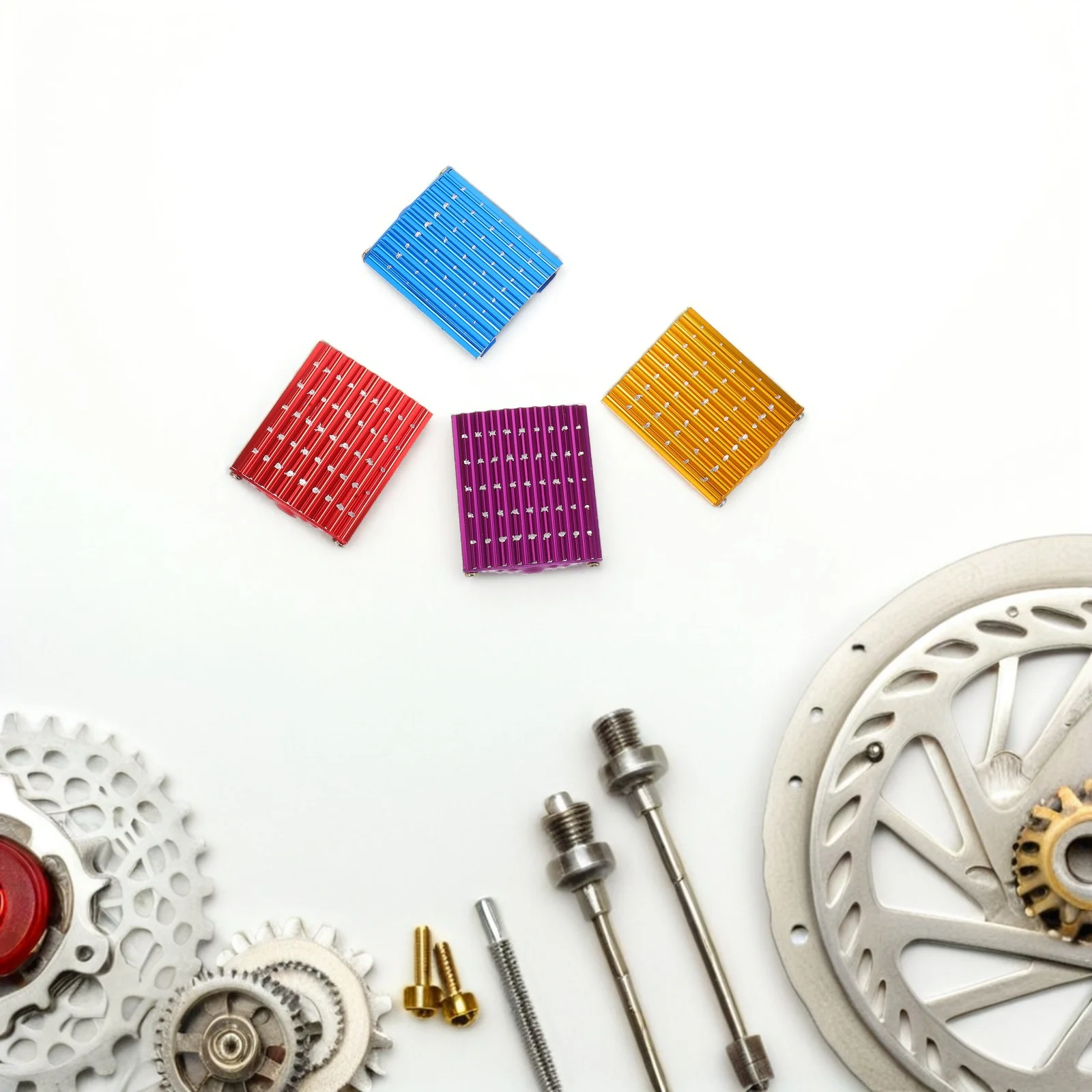 

4pcs Brake Covers Anti Slip Motorcycle Pedal Grippy Covers Metal Accelerator Pedal Pads for ATV UTV Car Enhanced Stability