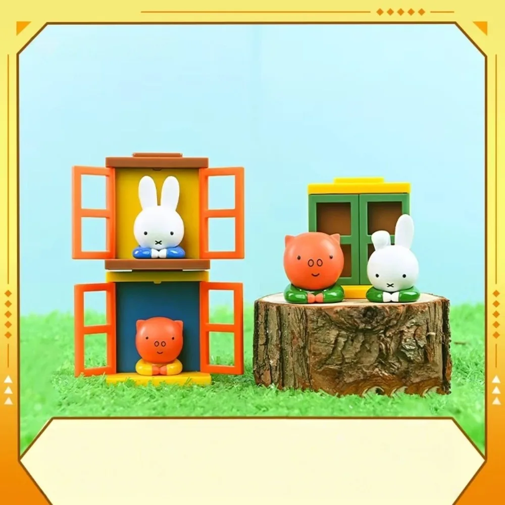 

Семья Миффи из мультфильма наблюдения за пейзажем Дженга, магнит на холодильник, глухая коробка, периферийные устройства, настольные украшения, куклы, игрушки