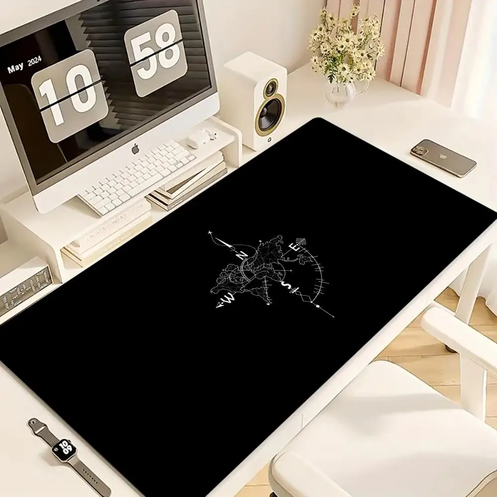 

Simple Pointer Map Mouse Pad Large Computer Office Game Table Mats XXL Anti-slip Gaming Keyboard Mousepads Long Desk Pads 40X90