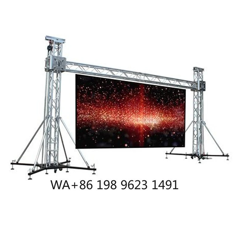 Outdoor Event LED Truss Display Ground Support Video Wall Light Frame Stage Commercial Advertising LED Screen Booth Equipment