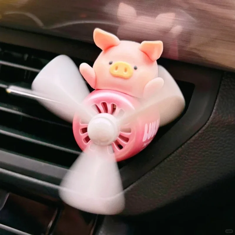 

Hot Sale 52toys Canned Pig Lulu Classic Series Car Aroma Diffuser Air Outlet Fragrance Ornament Fan Style Cute Decoration Gifts