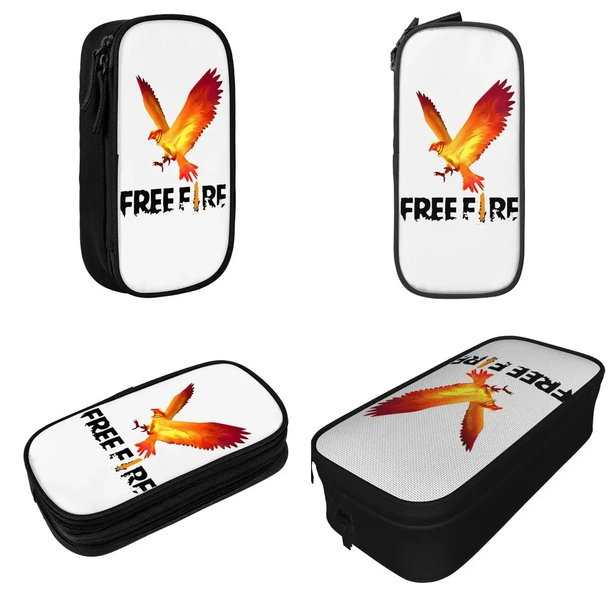 Fun Free-Fire Lover Pencil Cases Eagle Game Pencilcases Pen Box for Girl Boy Big Capacity Bag Students School Zipper Stationery