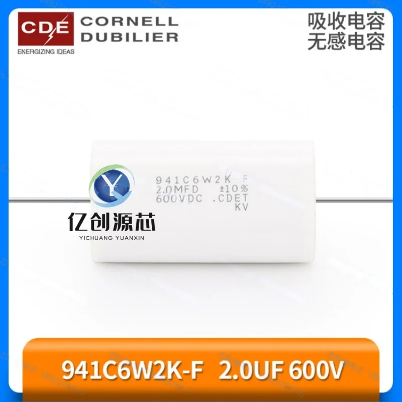 941C6W2K-F 2.0UF 600V 2.0MFD 600VDC American CDE non-inductive absorption capacitor