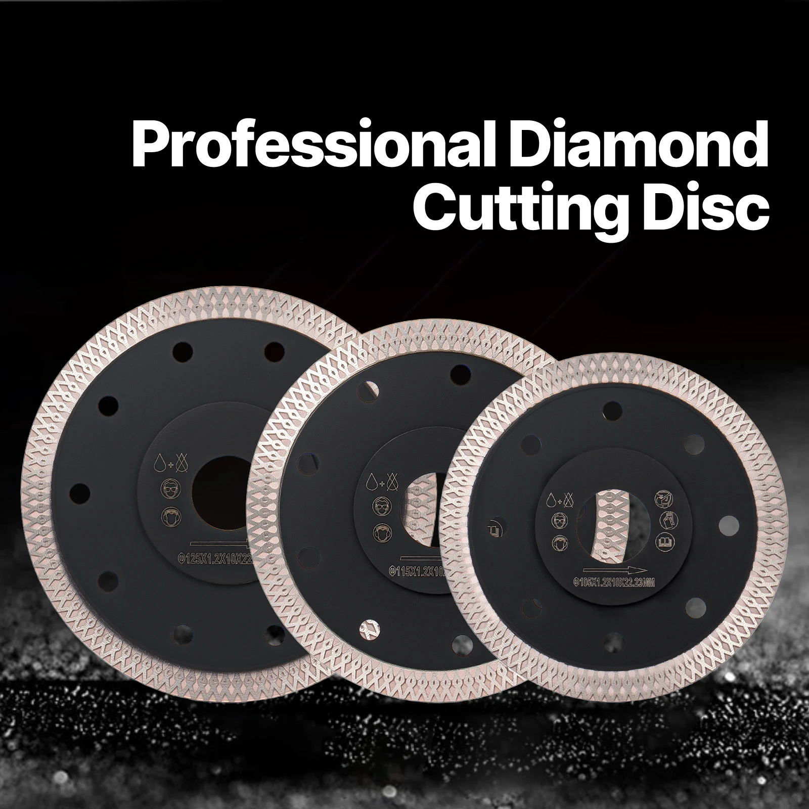 قرص قطع الماس 105/115/125/180/230 مللي متر شبكة توربو الماس شفرة المنشار الخزف السيراميك شفرة تقطيع الرخام لطاحونة الزاوية