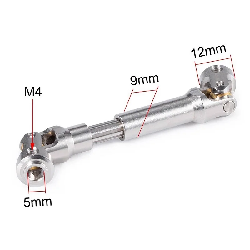 1/10 RC Crawler Metal Drive Shaft CVD Universal Joint Dogbone for Axial SCX10 Traxxas TRX4 Capra Upgrade Parts