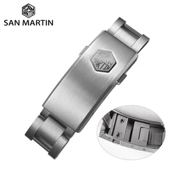 San Martin New Fly Adjustable Clasp Watch Parts Bracelet Clasp For 16mm Specified Model Buckle Folding Clasp Non-universal