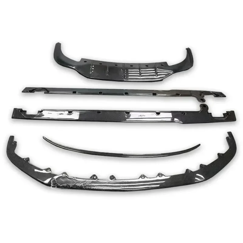 Body Kit -  GT Upgrd W Carbon Fiber Front Bumper Lip Rear Spoiler Diffuser Side Skirt