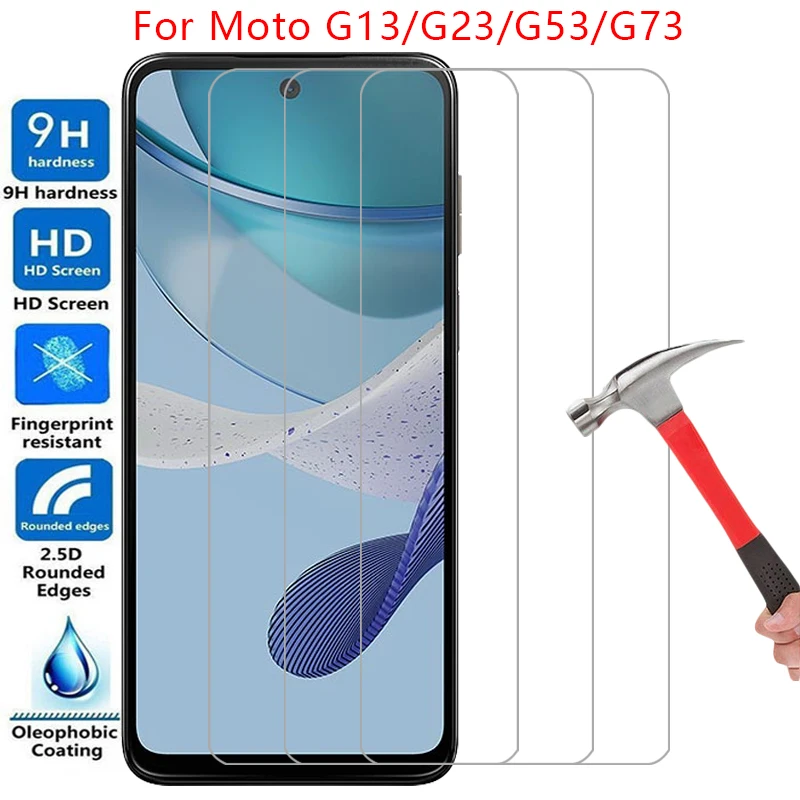 tempered glass case for motorola moto g13 g23 g53 g73 cover on motog23 motog53 motog73 g 13 23 53 73 13g 23g 53g 73g coque 360