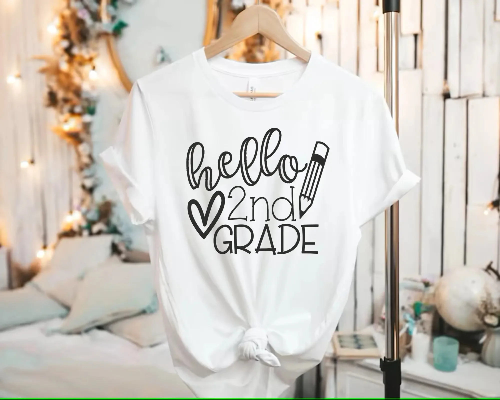 Hello Second Grade T Shirt Teacher For Teachers 2Nd Back To School