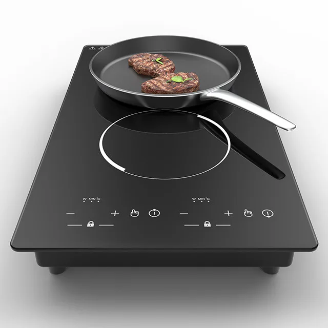 

110V/220v American, British and European Standard Vertical Double Induction Cooker Multi-head Electric Ceramic Stove in Desktop.