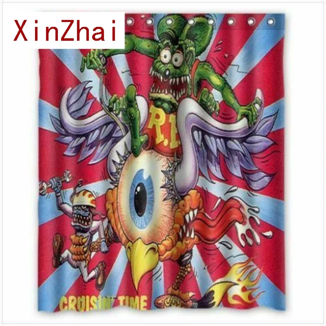 RAT FINK BIG DADDY Custom Shower Curtain