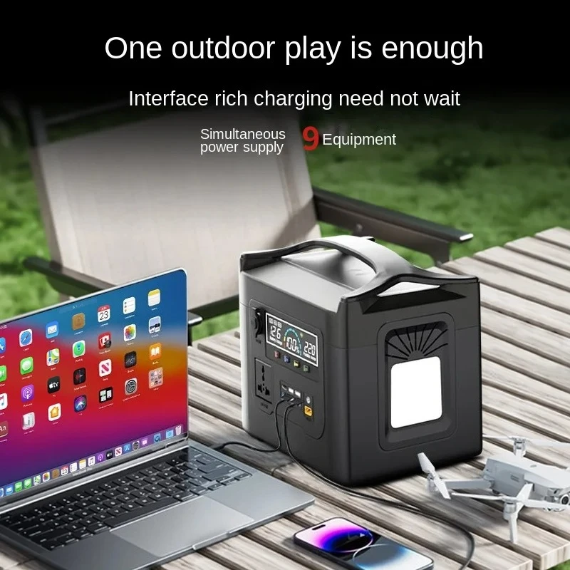 220V Outdoor Mobile Power Supply Station Large Capacity High Power Lithium Ion Battery LED Display Mobile Power Bank