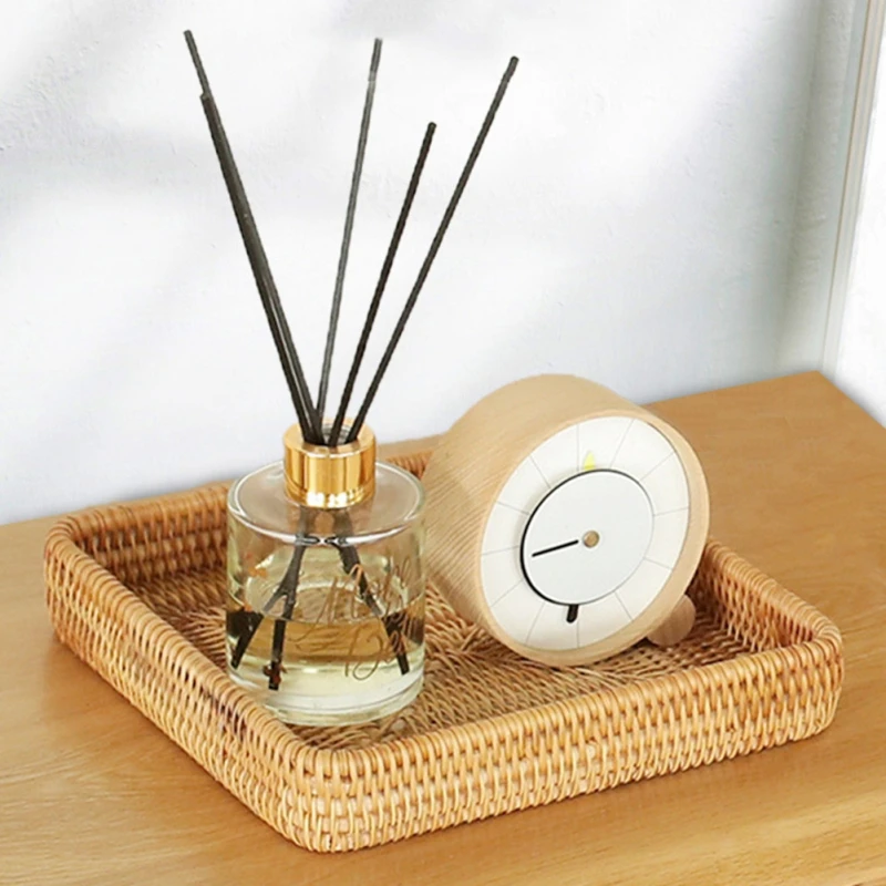 Hand gewebte Weidens chale Rattan körbe für Toiletten tanks chale Obsttee Snack Brotkorb Home Office