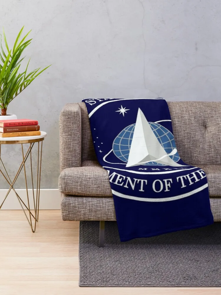 United States Space Force USSF Official Logo EmblemThrow Blanket Thin wadding blanket luxury thicken blanket softest blanket