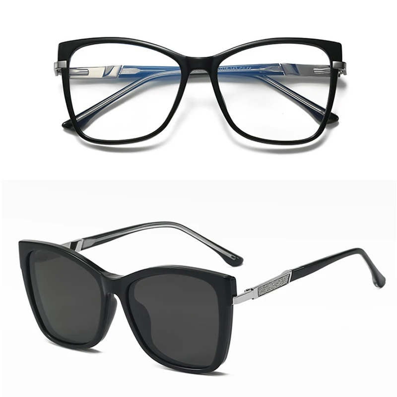 VICKY TR90 Polarized Magnetic Clip-on Sunglasses Unisex 7