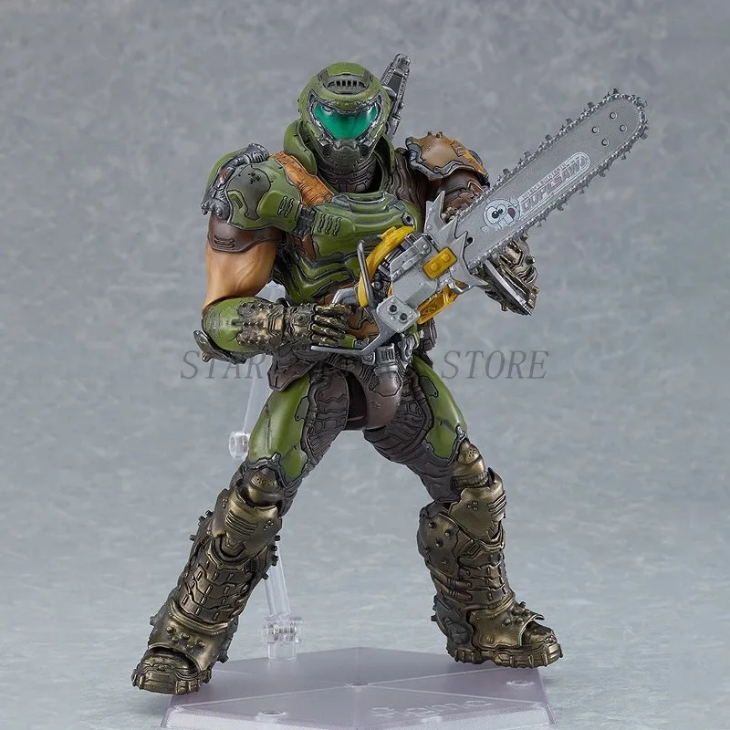 Figma SP-140 Doom Slayer Eternal Action Figure Collection Model Anime 16cm Destroy Warrior Doom Movable Figurine Toys for Gifts