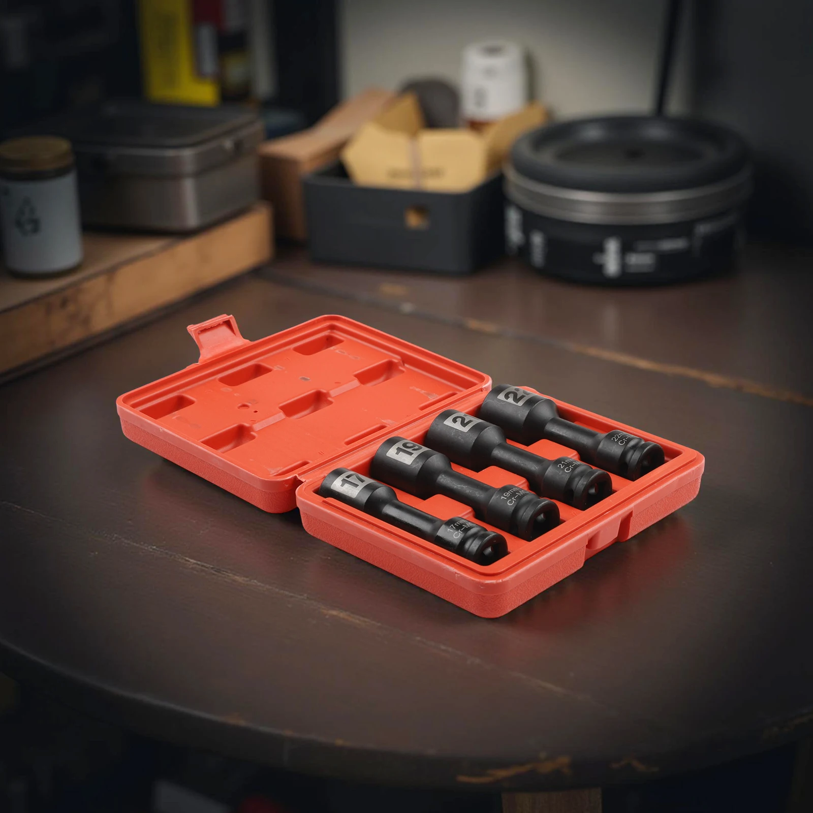 

Length 100mm Hex Nut Sleeve Tool Chromoly Steel Socket Set Mechanical Tool High-Torque Tools 4-Piece Socket Set