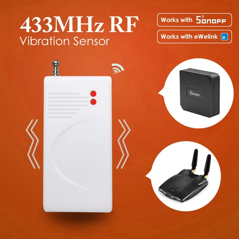 433MHZ Wireless Door Sensor Door Magnetic Contact Detector Door Sensor Security Alarm Window Sensor For WIFI Alarm