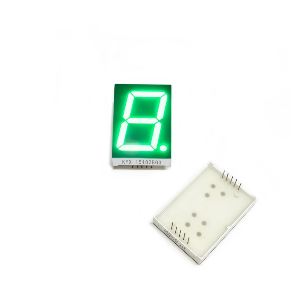 10 sztuk, cyfrowy wyświetlacz o wymiarach 1,5 cala (30,6 mm x 44 mm), cyfrowy ekran, wysokość cyfry „8” wynosi 38,1 mm, 7-segmentowy cyfrowy wyświetlacz, seria 15102, model 15101. — zdjęcie produktu 5