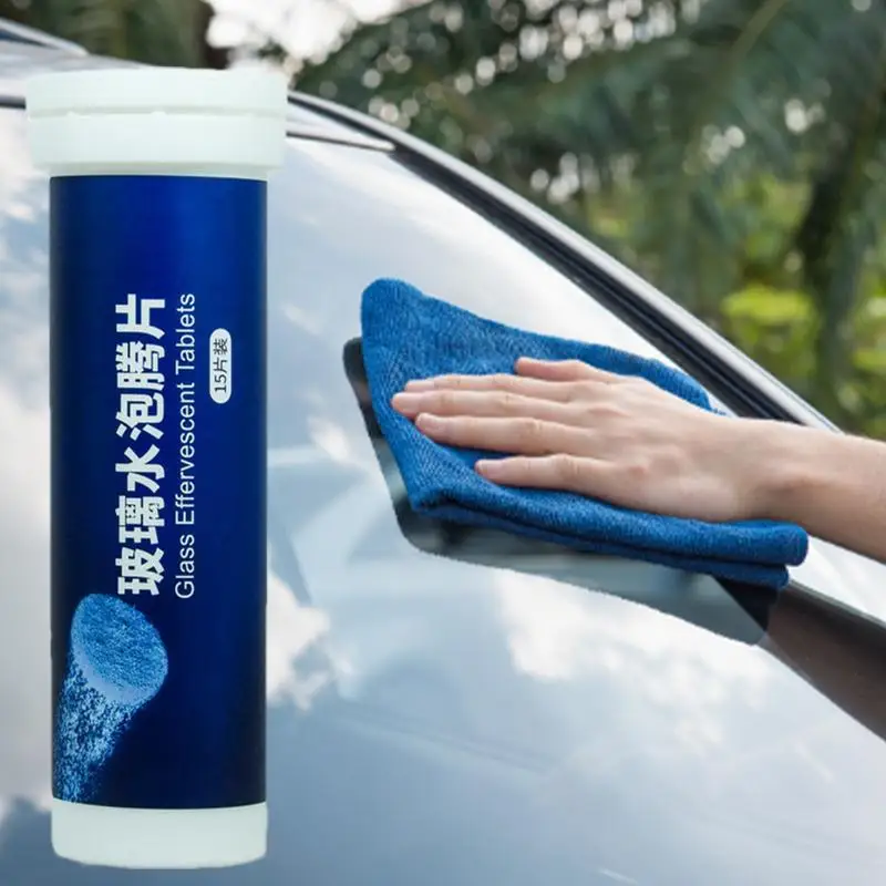 Car Windshield Glass Cleaner Anti-freeze Solid Cleaning Concentrated Tablets Trucks Wiper Cleaner For Strong Decontamination