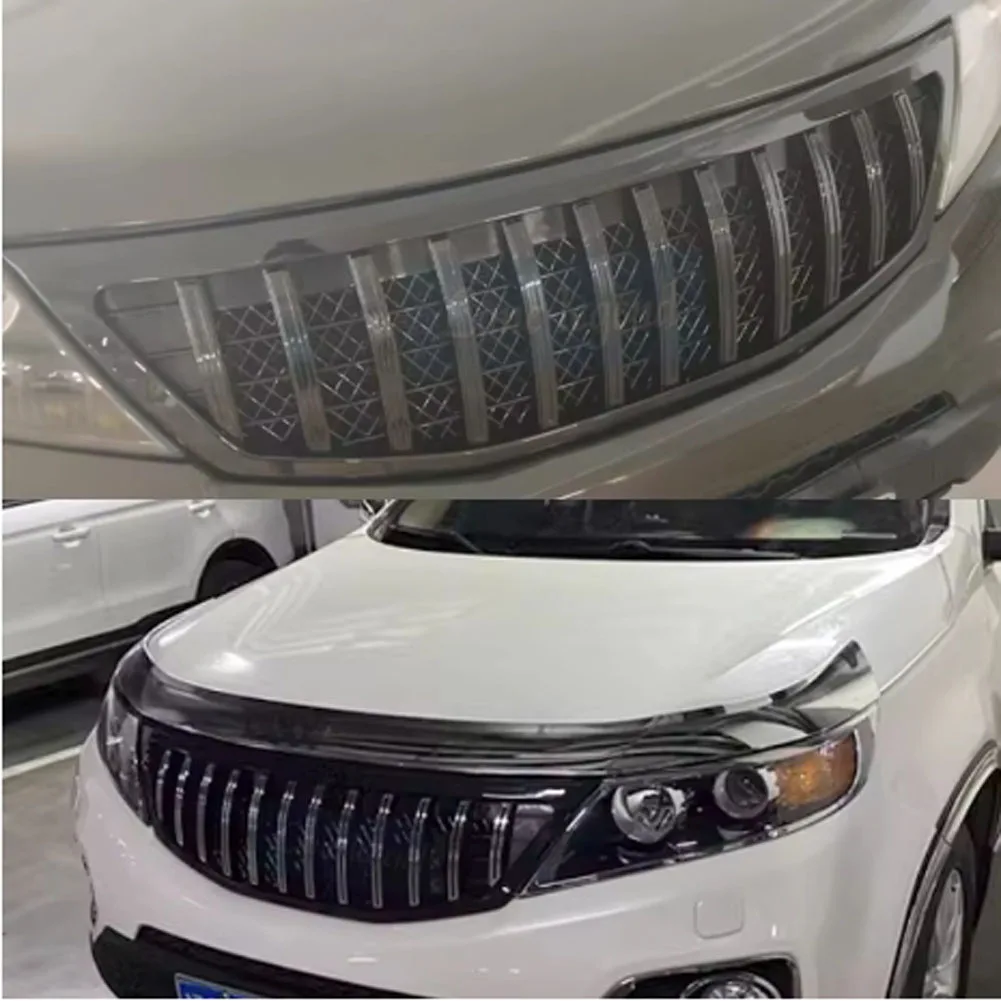 car front grille decorative cover For KIA Sorento Front grille modified racing grille decoration car accessories 2009-2012