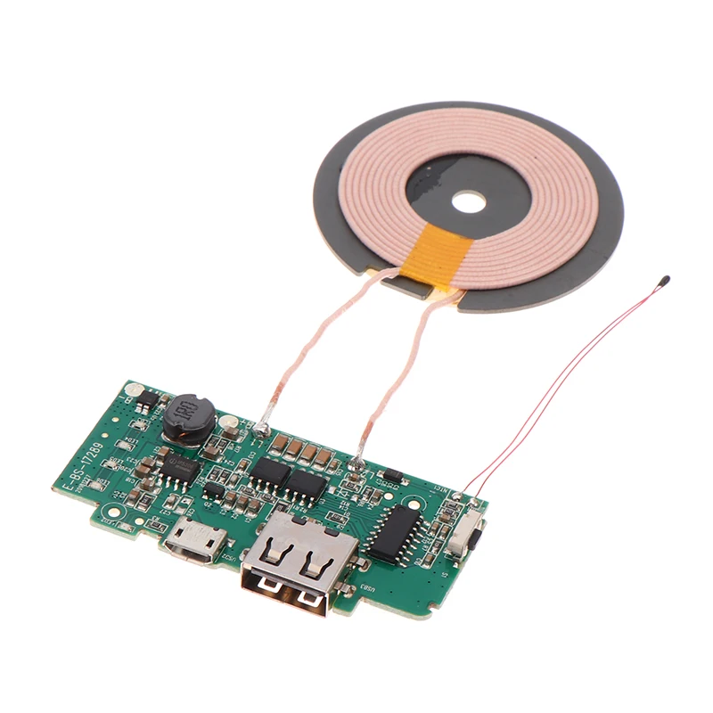 휴대 전화 무선 충전기 송신기 모듈 송신기 회로 코일 충전기 보드 전원 은행 DIY 액세서리