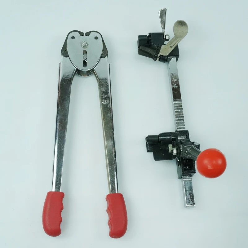 Manual Baling Machine PP Plastic Belt Tightening Pliers Set With PP Buckle Tightening Tensioner Packing Belt Strapping Machine