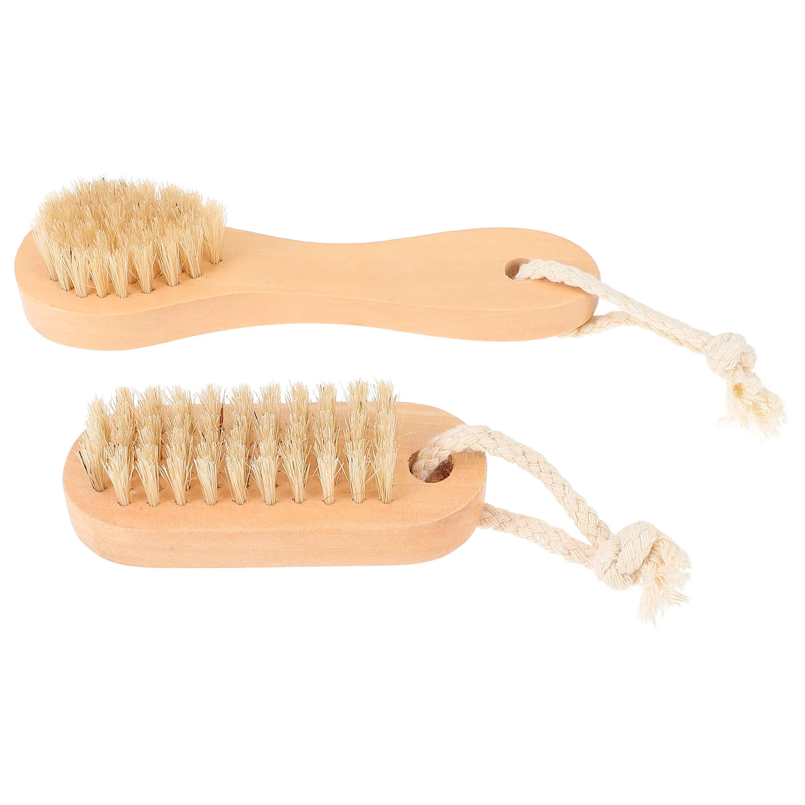 2 Stuks Hemu Pig Haar Borstel Gezichtsreiniging Huidverzorging Tool Gezicht Wassen Scrubber Exfoliërende Borstels Voor En