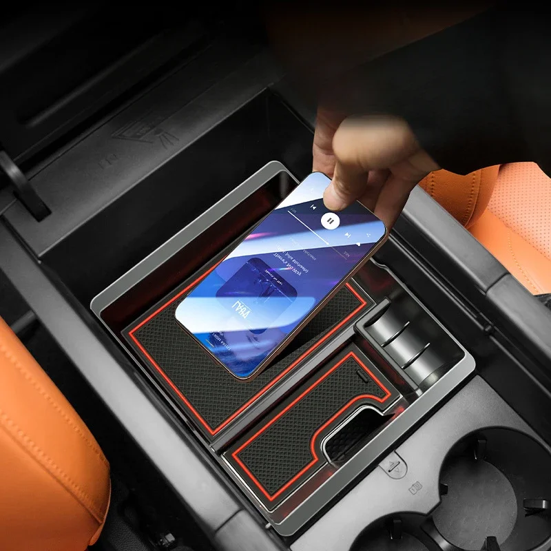 

Interior Car Accessories For Haval H9 2024-2025 ABS Black Car Central Control Armrest Box Storage Box