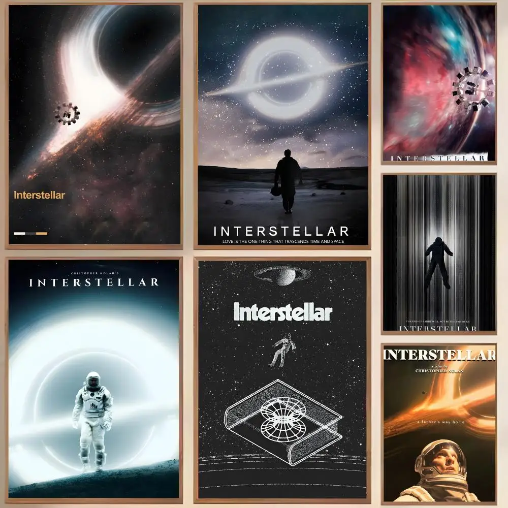 Póster clásico de la película I-Interstellar, lienzo impermeable, arte de pared resistente a las arrugas, decoración del hogar fácil de colgar para sala de estar y dormitorio