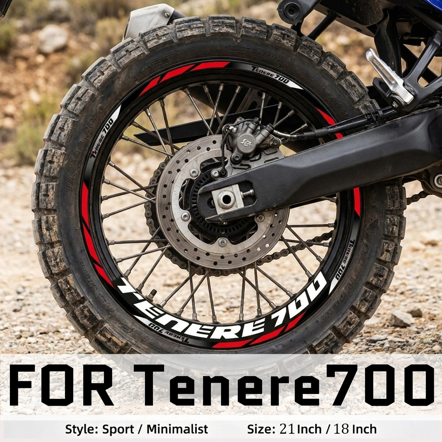 

Motorcycle 21" 18" Wheel Hub Stickers Rim Stipe Inner Decal Reflective Waterproof Tape Moto Accessories For Tenere 700 XTZ 700Z