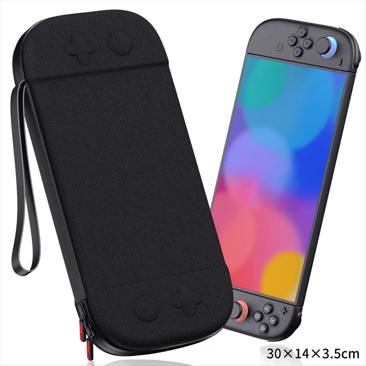 L73A NEW Slim Carrying Case for 2 2025, Hard Shell Travel Case with 12 Game Cards Slots, Portable Carry Bag