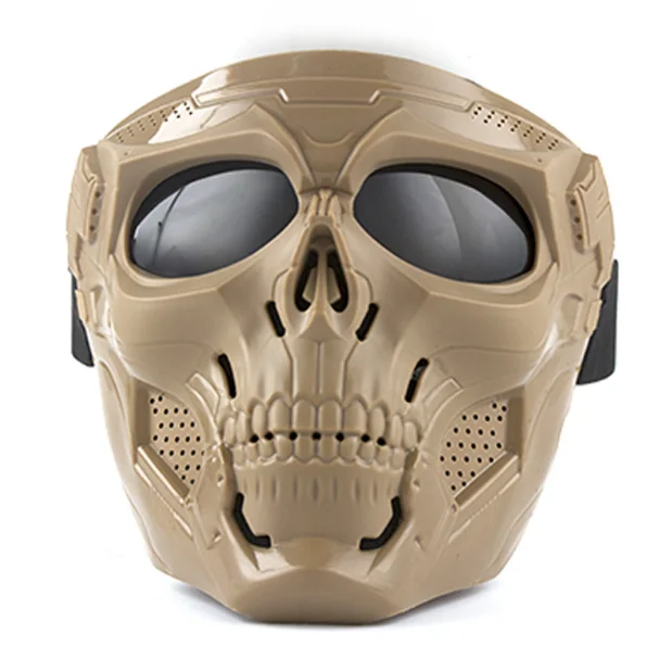 

Halloween Skeleton Airsoft Mask Full Face Skull Cosplay Masquerade Party Mask Paintball Military Combat Game Face Protective Mas