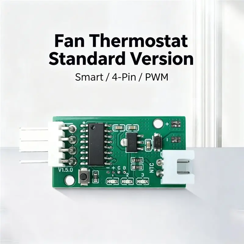 PWM Fan Speed Governor 5V 12V 4 Wire Fan Temperature Controller 343 Combination Modes Automatic Speed Regulator