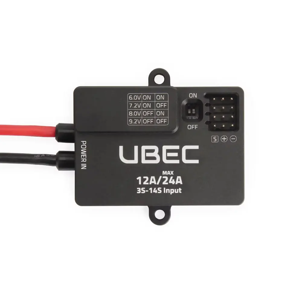 HolyBro UBEC 12A (3-14S) XT30 High Efficiency DC-DC Regulator Chip 4-channel Parallel Header Pin Outputs for servos