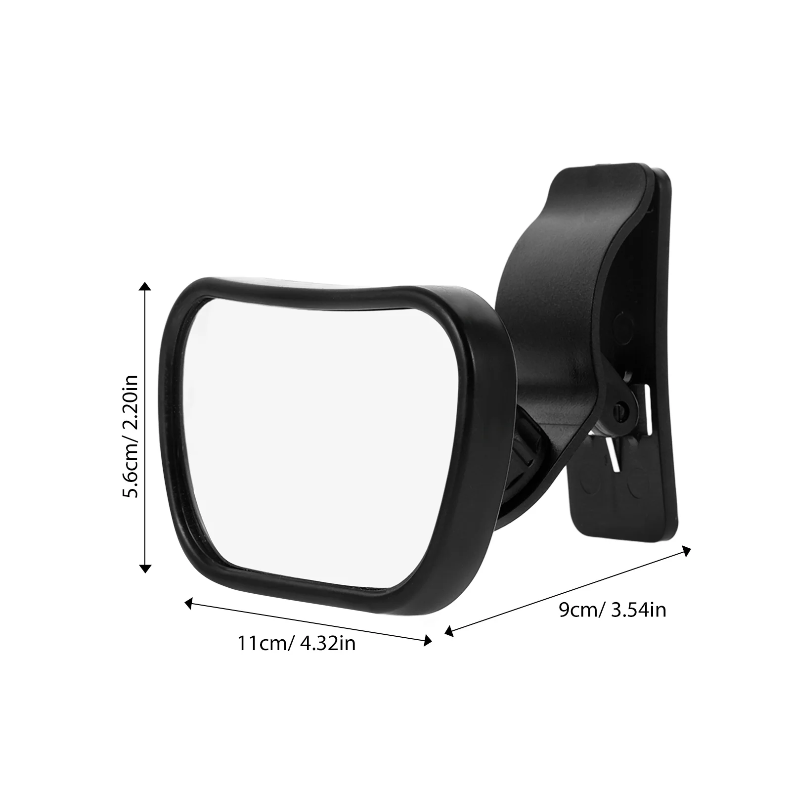 Specchietto retrovisore per auto Clip regolabile su morsetto Specchio interno per sedile posteriore Specchi per seggiolino auto per osservazione della sicurezza infantile