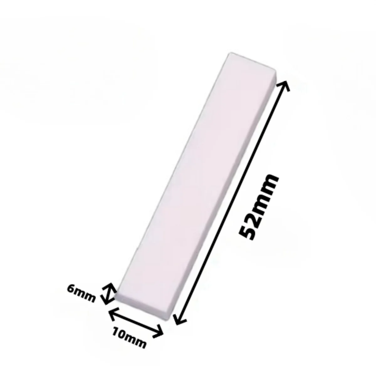 Miwayer 3/5/10Pcs White Blank Bone Nut, Unslotted Buffalo Bone Bridge Nut Semi-Finished for Guitar Instrument Parts Replacement