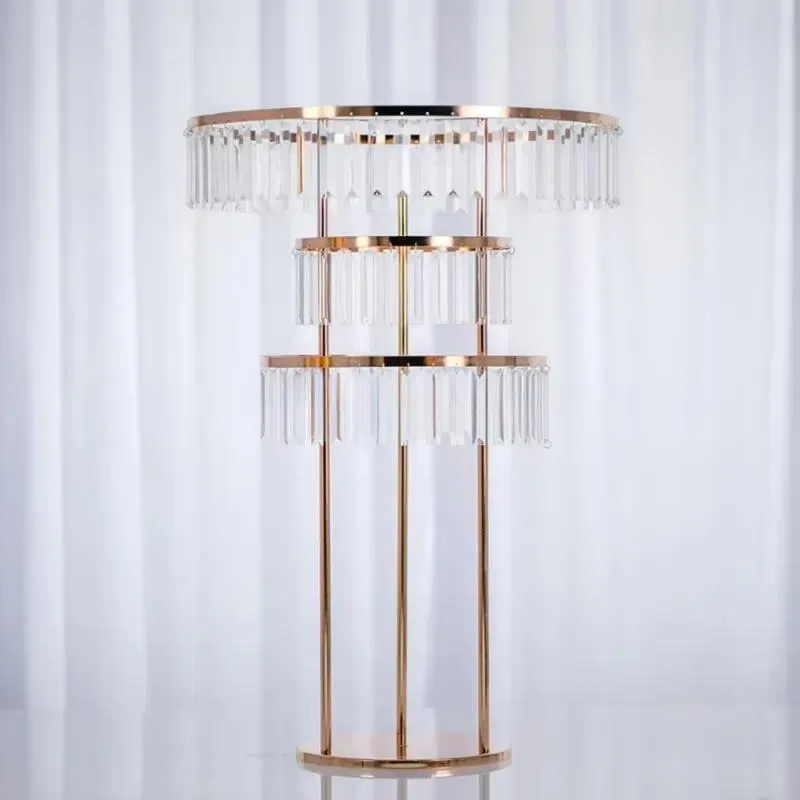 Luxurious Multi Layer Flower Stand for Wedding Party Decoration and Celebrations High Quality Metal Display Rack