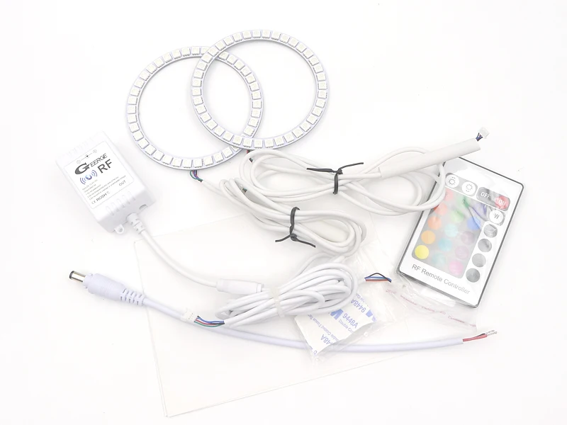 For Mazda 3 Mazda3 BL 2009 2010 2011 2012 2013 RF Remote Bluetooth-Compatible APP Multi-Color RGB Led Angel Eyes Kit Halo Rings - Image 3
