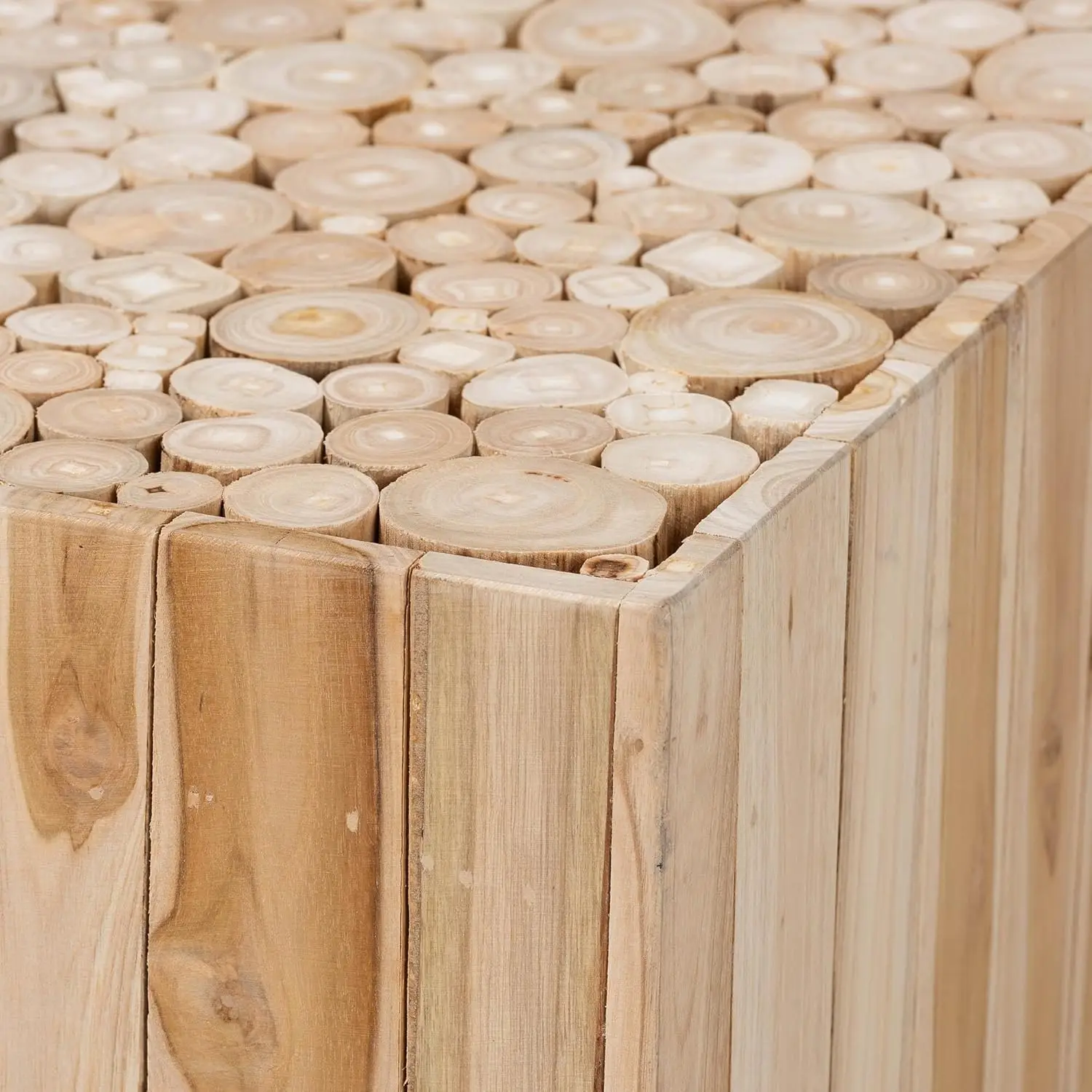 Mesa de centro Augusta de madera de teca natural