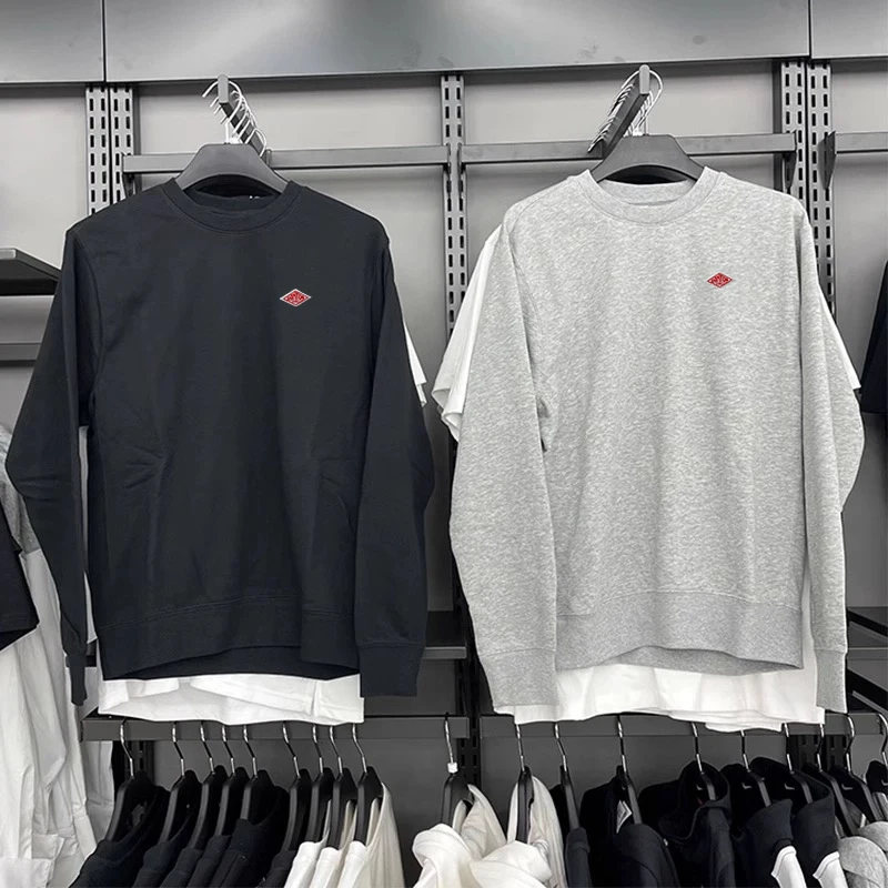 

Весенняя тонкая толстовка для мужчин/женщин, одинаковый минималистичный брендовый хлопковый свободный спортивный костюм с круглым вырезом и длинными рукавами, свободный, удобный