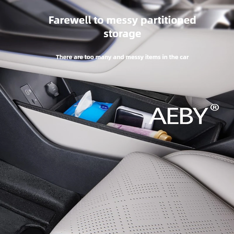 AEBY For BYD Atto 2 Smart Driving Edition 2024-2025 Raised Center Console Organizer,Raised Organizer Box for Tall Items