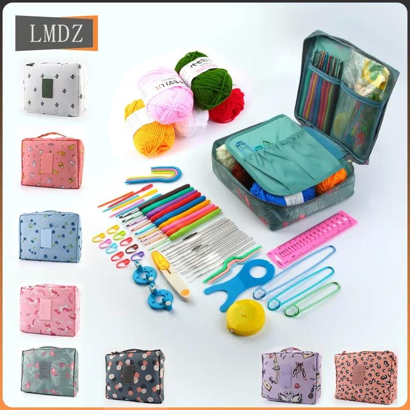 Cross Border New Product Popular Beginner and Novice Knitting Tool Set DIY Wool Needle Material Bag Set