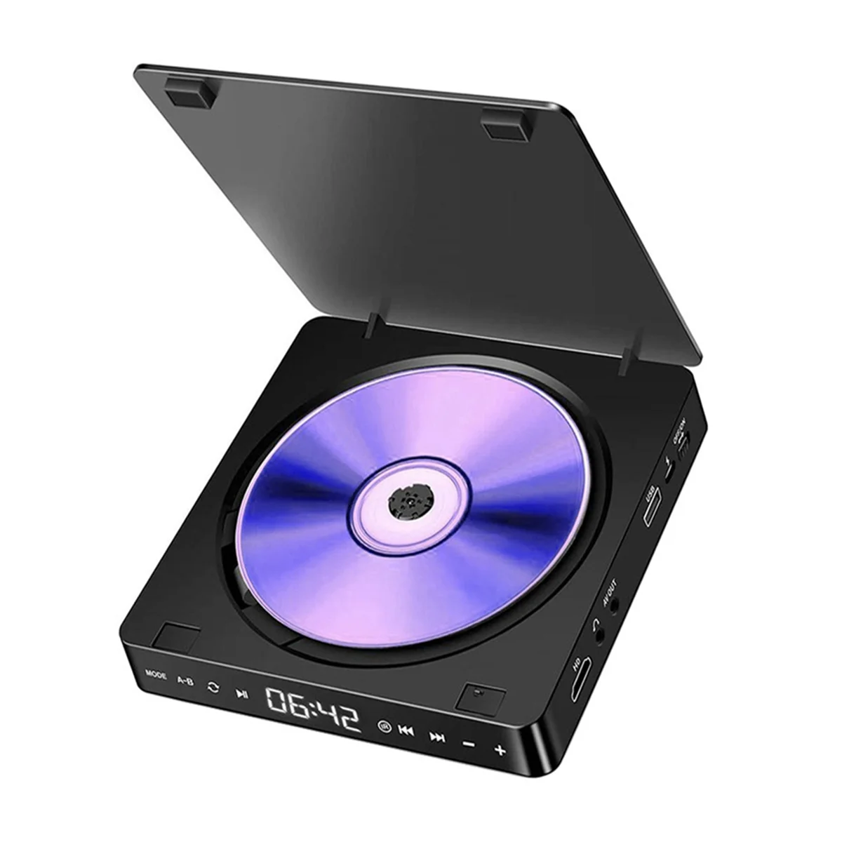 Draagbare Dvd-Speler Compatibel Met Av Out & Cd-Speler Optische Uit Regio Gratis, Usb Ondersteund Uk Plug