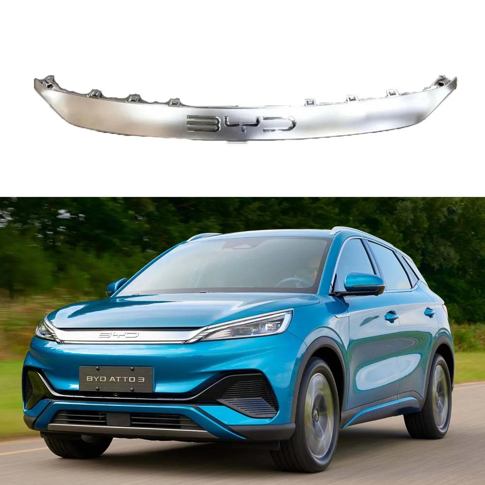 

Original Automotive Parts Car Front Bumper Upper Logo Decoration BYD YUAN Bright Strip For BYD ATTO 3 EV 2021 2022 2023 2024