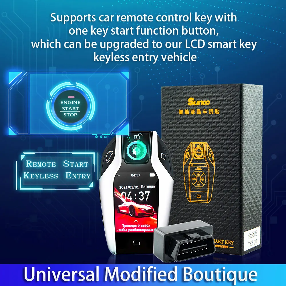 Modified Smart Remote Car Key LCD Screen TK800 For Audi BMW Ford Mercedes Benz Mazda Toyota Porsche Honda KIA Lexus Hyundai Key