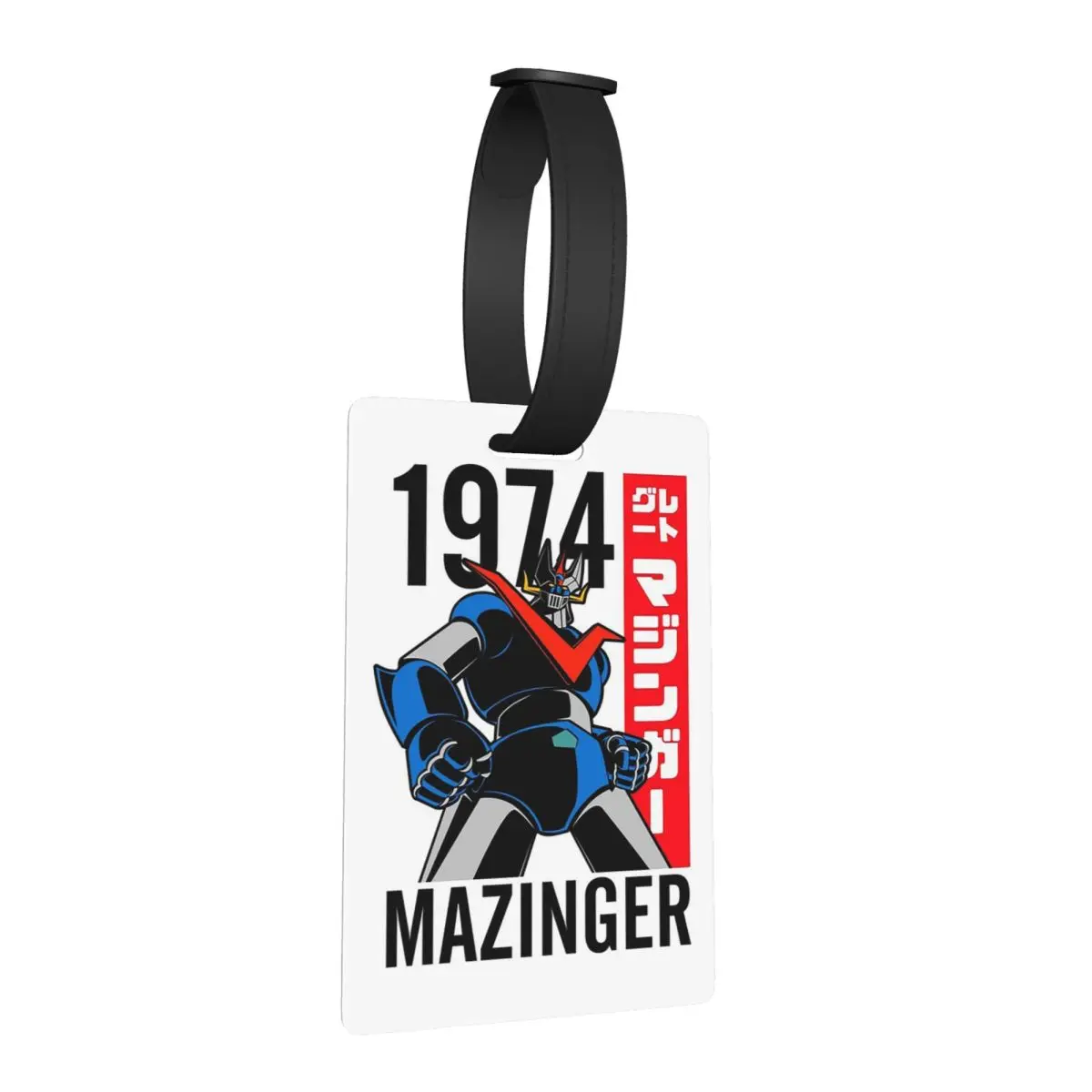 Etiquetas de equipaje de Mazinger Z Mad Robot Grendizer, etiquetas de equipaje de anime y manga, etiquetas de identificación para maletas de viaje, etiquetas de embarque, etiquetas con nombre, dirección y ID