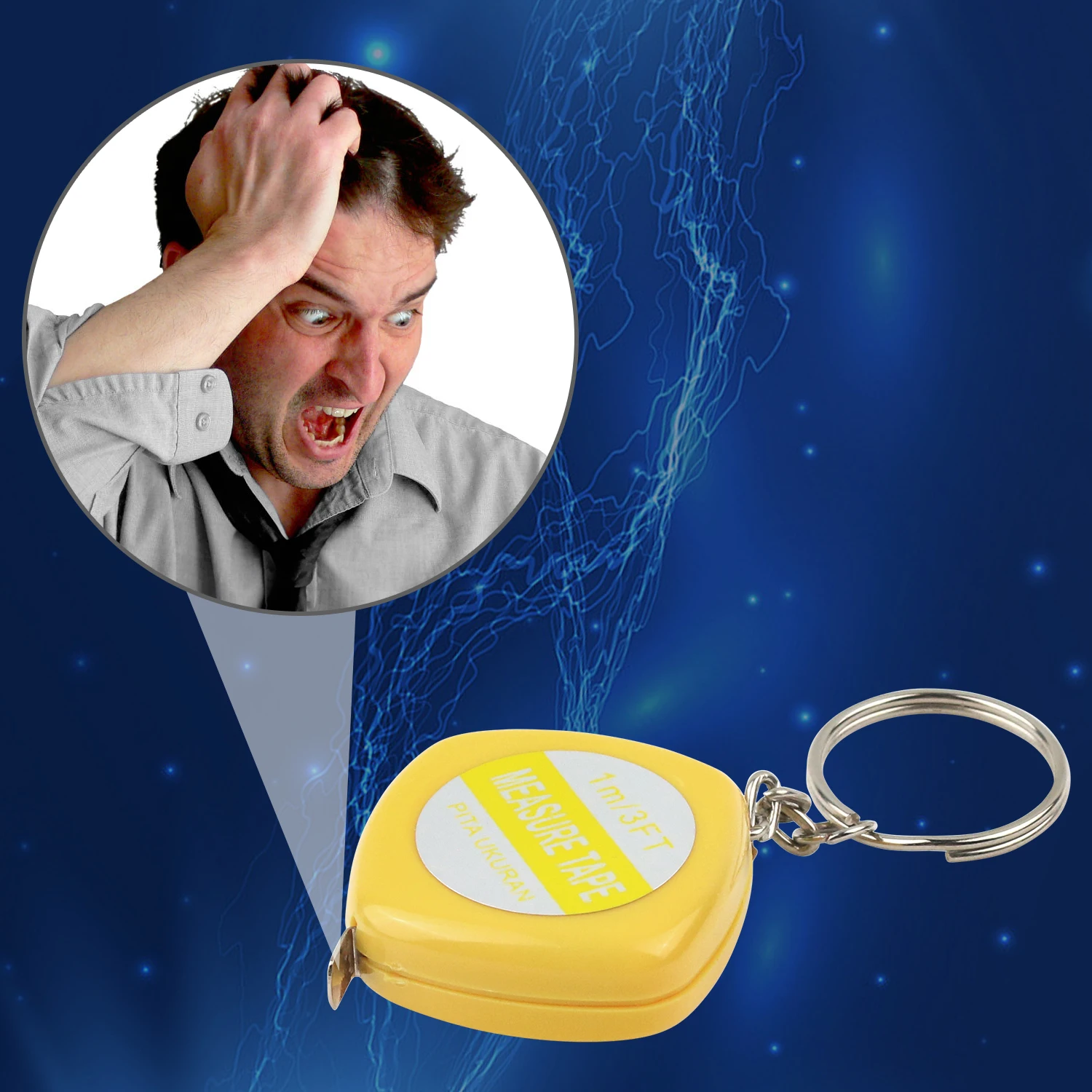 New and unique electric tape measure, April Fool\'s Day prank, toy prank, pulling with electric current